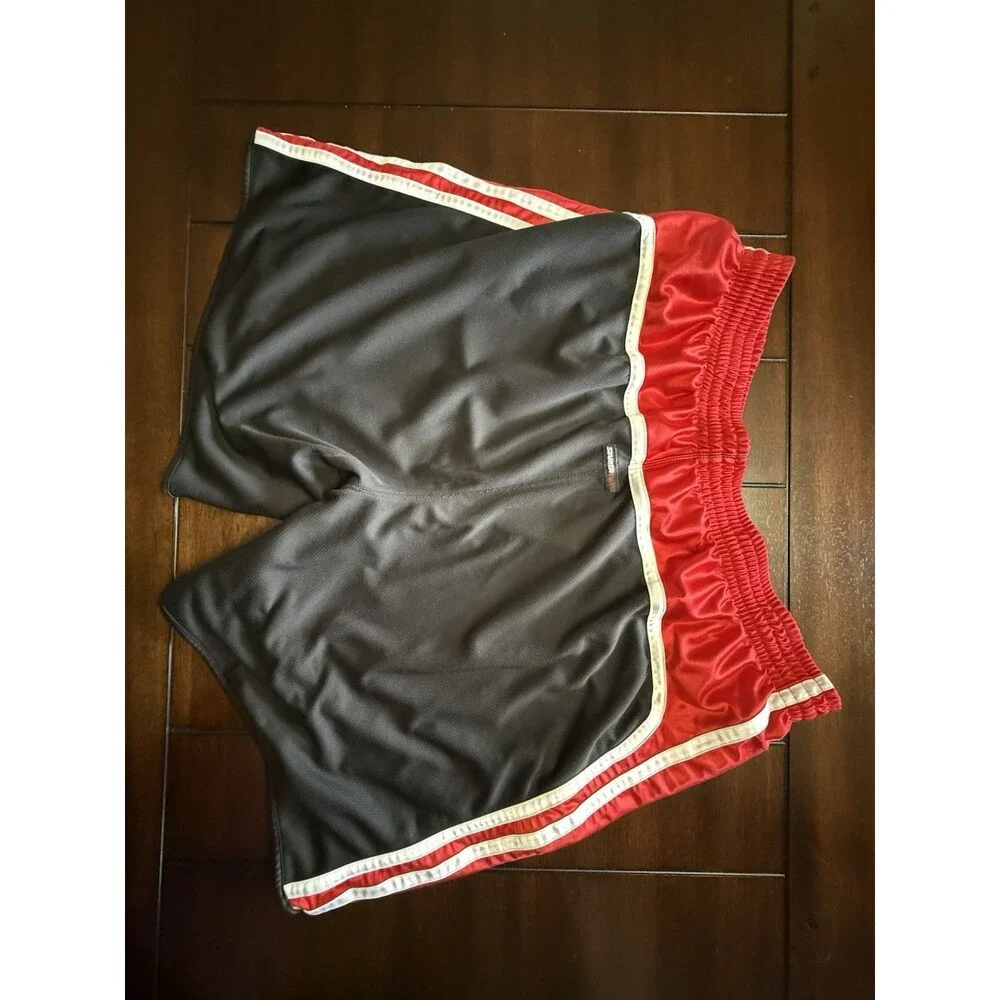🔥Vintage Y2K Starter Dazzle Shimmer Silky Basketball Gym Shorts 2XL Reversible